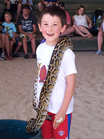 zach & big snake!